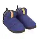 Pantufla Bota Estilo Parka Azul Talla 42