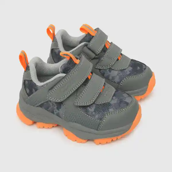 Zapatillas Outdoor Estampada Niño Gris Multicolor T. 21 Colloky