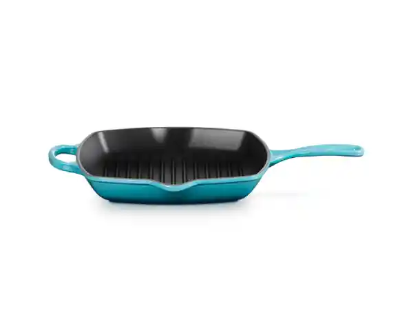 Sartén Grill Cuadrada Azul Caribe 26 cm Le Creuset