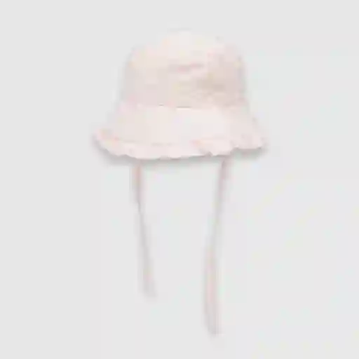 Sombrero Brodery de Bebé Niña Pink/Rosado Talla S Colloky