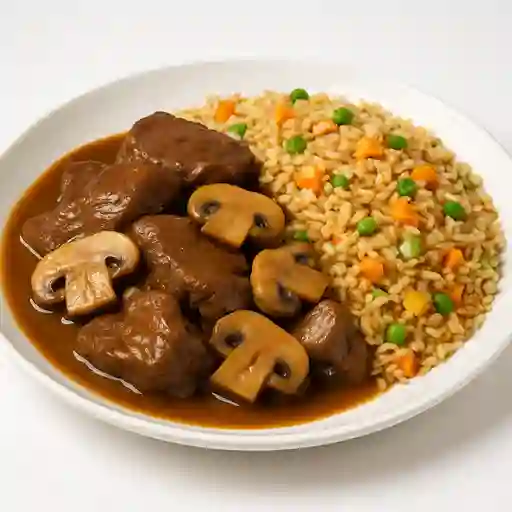 Carne champiñón