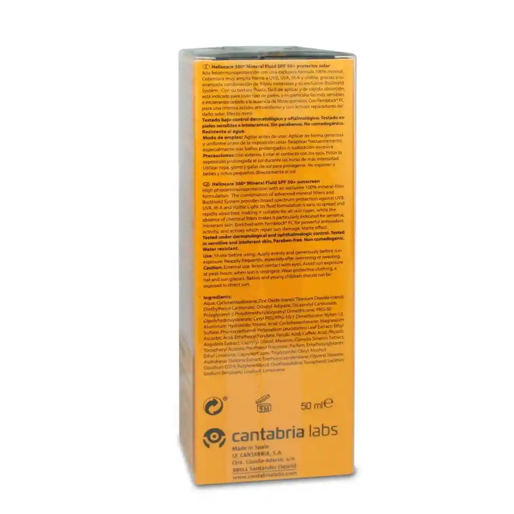 Heliocare: Heliocare 360 Mineral Fluid Spf50 X50Ml