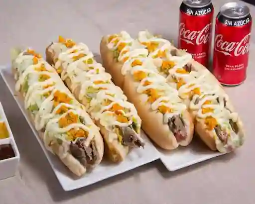 Promo 4 Ases Dinamicas y 2 Bebidas 350ml