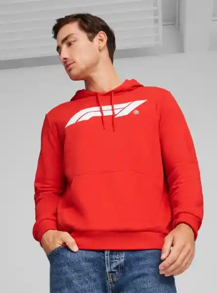 Puma Polerón F1 Ess Logo Hood 625853 03 Rojo M