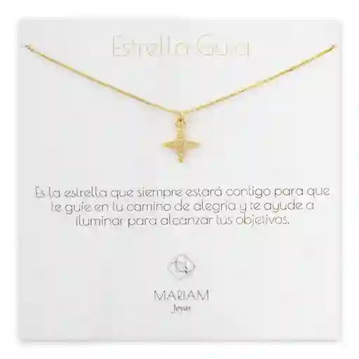 Collar Estrella Guia Brilla Gold