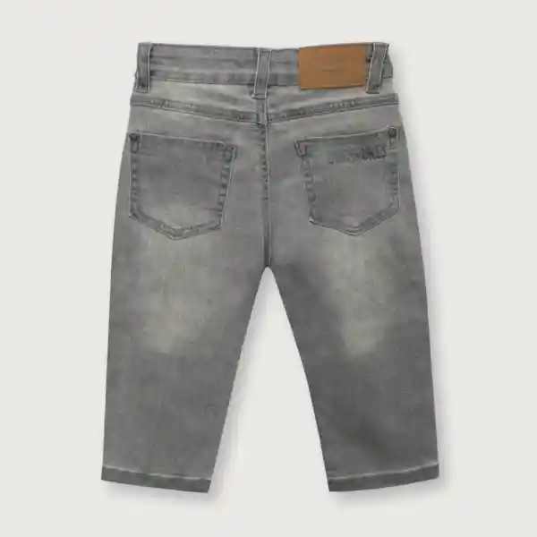 Jean Dino de Niño Gris Talla 12M Opaline