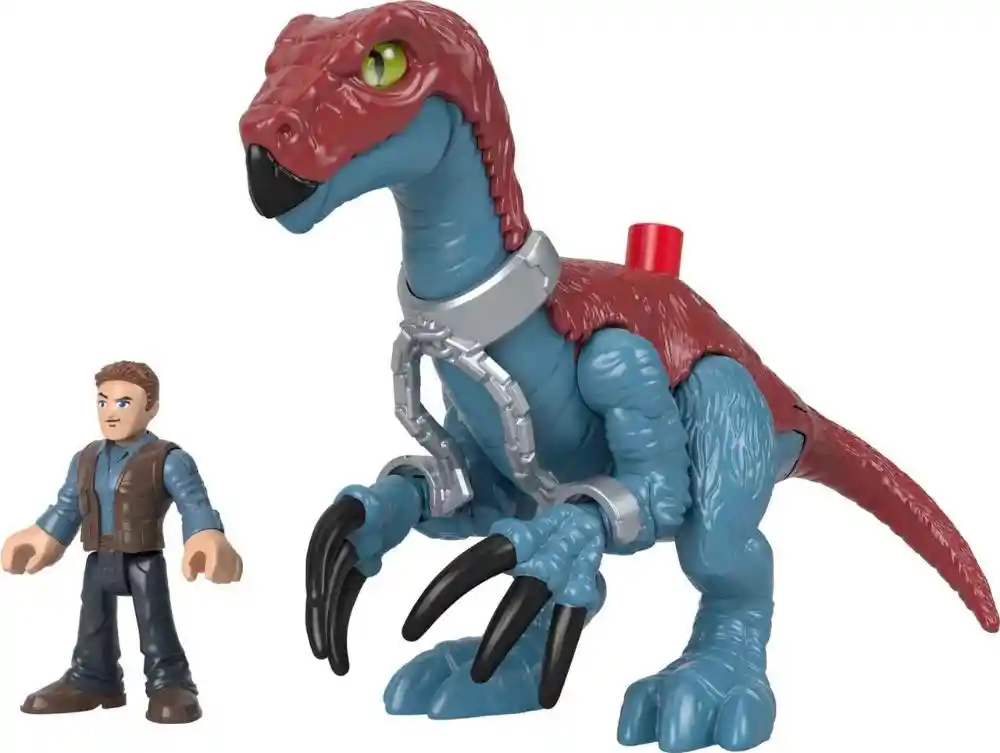 Imaginext Juguete Jurassic World Tyrannosaurus & Owen