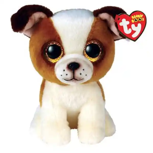 Ty Beanie Boos Peluche Hugo Perro Café/Blanco Regular - 36396