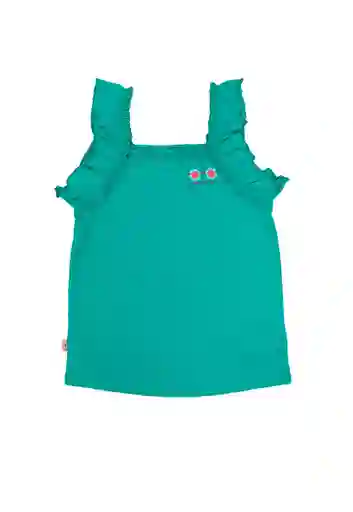 Polera Slub Spirit jr Niña Verde Talla 08 - 386