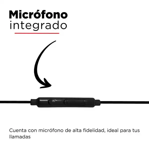 Miniso Audífonos de Cable Negro Mod Hf 230