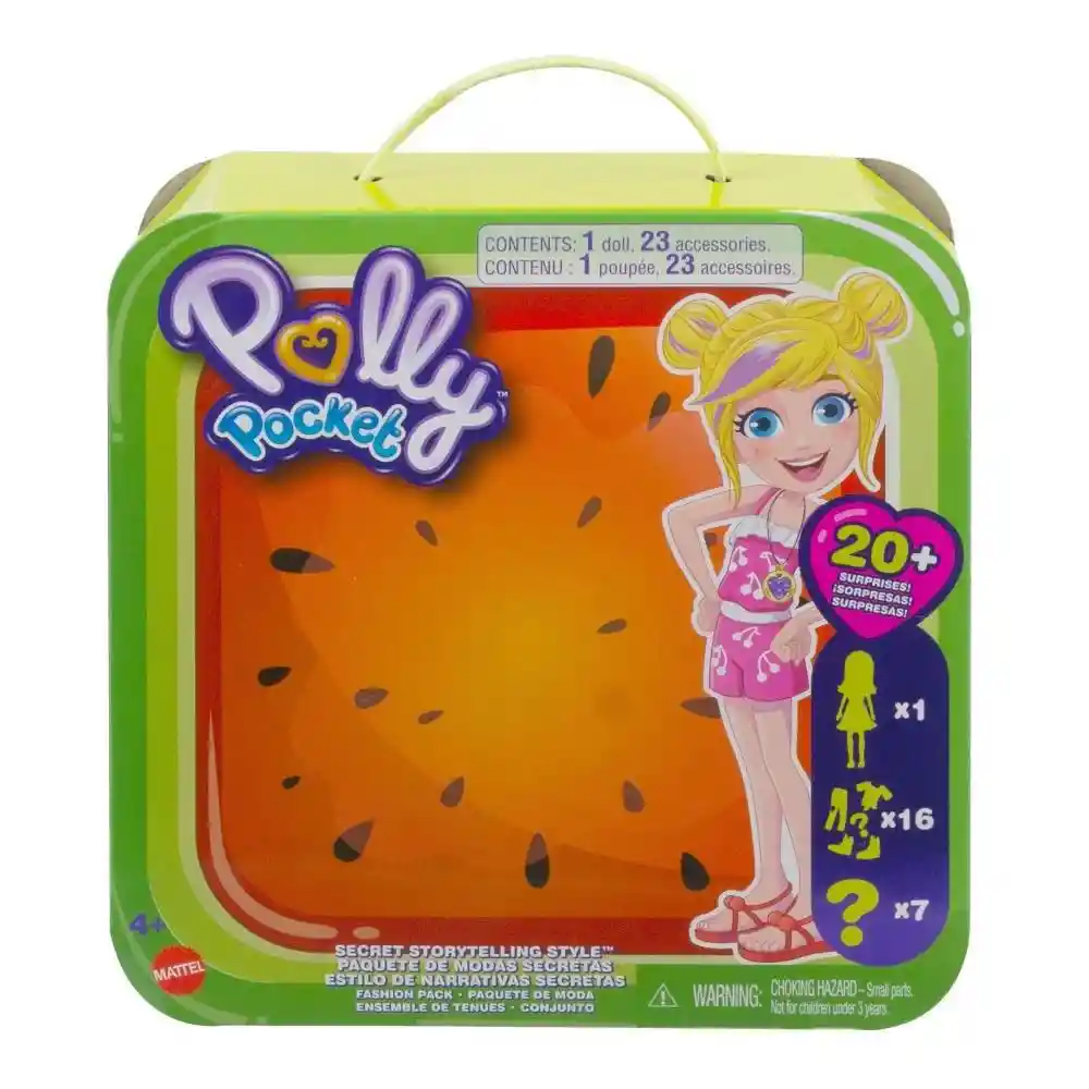 Polly Pocket Juguete Modas Sorpresas Frutas Con Shani