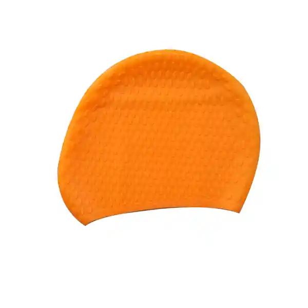Gorro de Goma Para Natación Color Naranja Samia