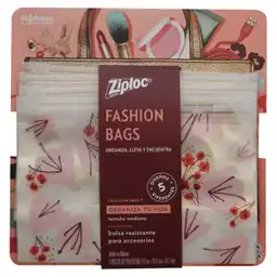 Ziploc Bolsa Para Accesorios Fashion Boho Mediana