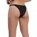 Tanga Costados Ajustables Negra Talla M Samia