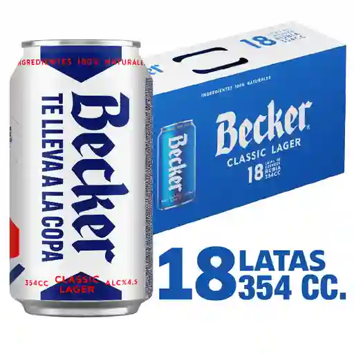 Becker Cerveza Rubia Tipo Lager