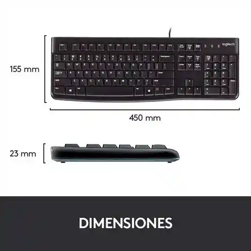 Logitech Teclado Con Mouse Negro MK120 920-004428