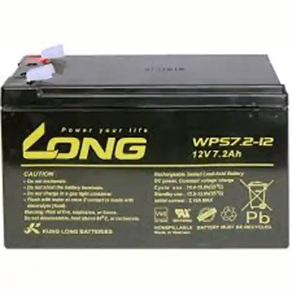 Long Batería 12v 7.2 Amperes WP 7.2-12