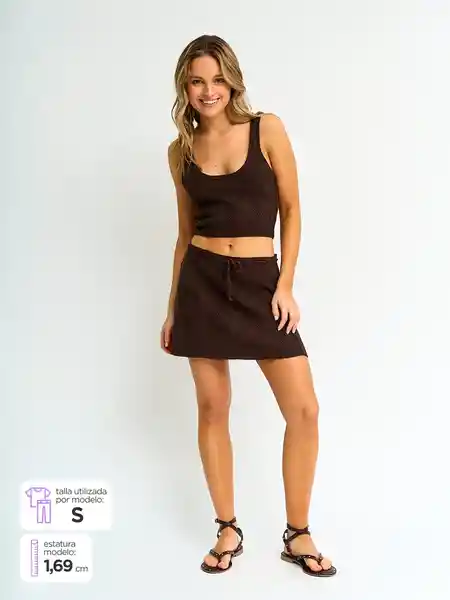 Index Falda Corto Ecurvi Nn P6 S25 Choco M