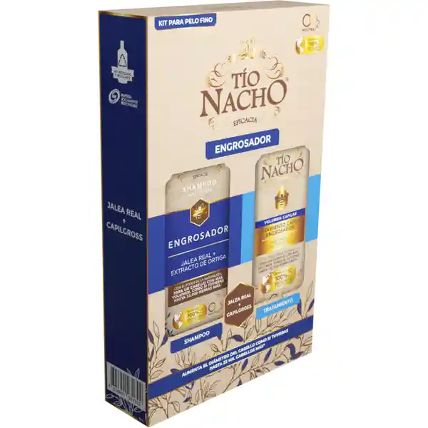 Tio Nacho Kit Shampoo Engrosador + Tratamiento