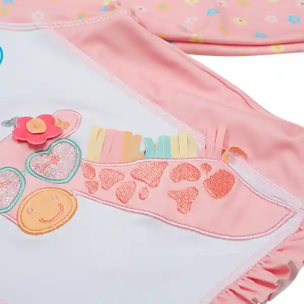 Traje De Baño Bebé Niña Rosado Pillin 24 M