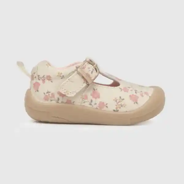 Estampada Reina de Bebé Niña Flores Off White Talla 17 Colloky