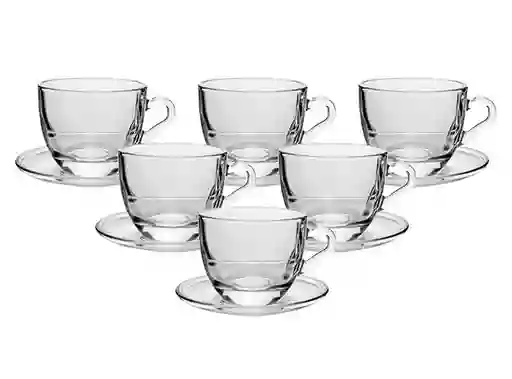 Set Taza Con Plato Vidrio Ripley Home