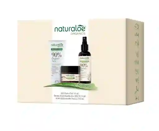 Naturaloe Kit Crema Día + Mist Facial + Gel Hidratante