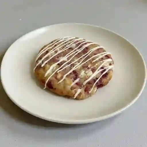 Galleta frambuesa y chocolate blanco