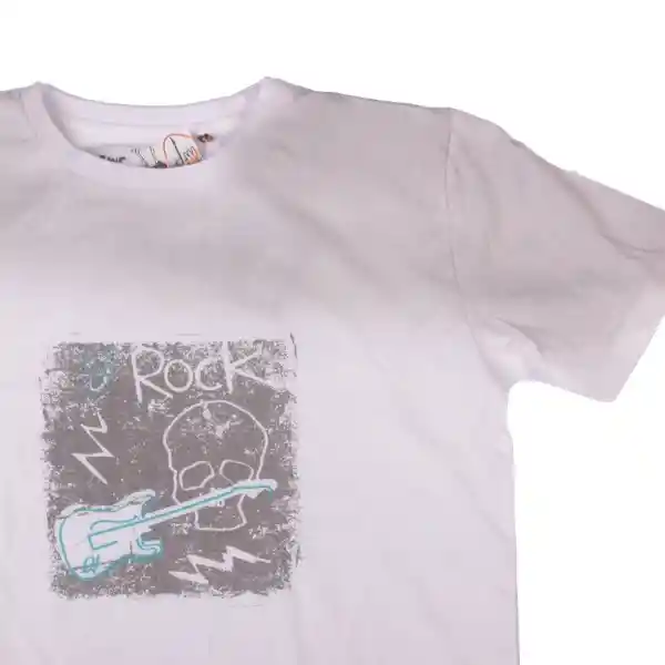 Polera Niño Blanco Pillin 12