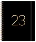 Agenda Pu Espiral Cuaderno Semanal Negra