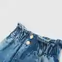 Jean Ancho de Niña Light Denim Talla 6A Colloky