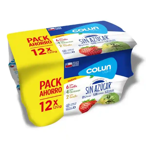 Colun Pack Yogurt Sin Azúcar