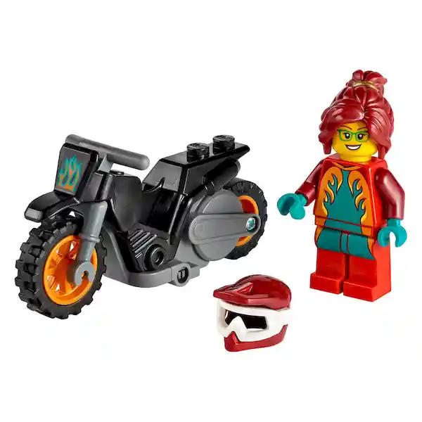 Lego Set de Construcción Moto Acrobática Fuego