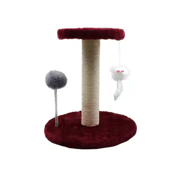 Urban Pet Rasgador Gato Sisal Vertical Rojo 26 16 28 cm