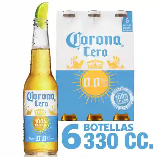 Corona Cerveza Cero Sin Alcohol 6 x 330 cc