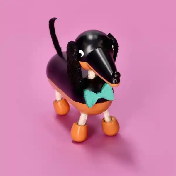 Figura Animal Perrito de Madera Castilá Casaideas