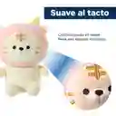 Peluche de Tigre Sentado Rosa y Blanco Miniso