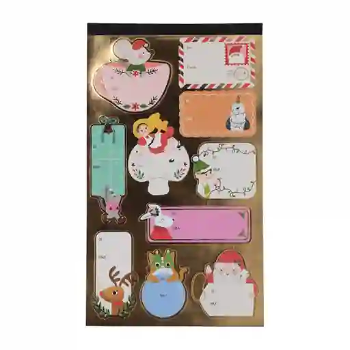 Block Etiqueta Adhesivas Navideñas Casaideas