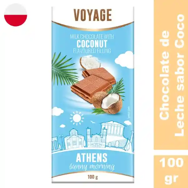 Chocolate Voyage Relleno Coco Barra Jumbo Impo