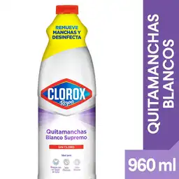 Clorox Quitamanchas Blanco Supremo sin Cloro