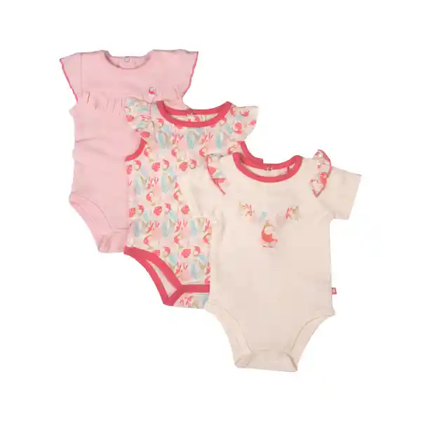 Set 3 Pzas Body Niña Multicolor Pillin 6 M