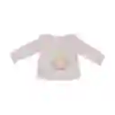 Polera Bebe Niña Blanco Pillin 9 M