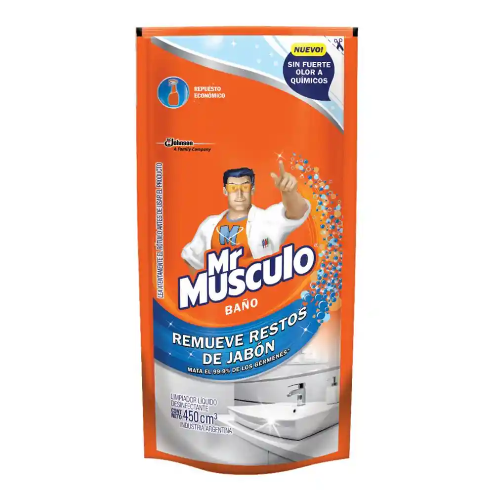 Limpiador Baño Doypack Recarga 450 ml Mr. Músculo