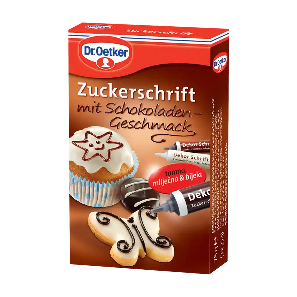 Dr Oetker Escritura de Azúcar Comestible Sabor a Chocolate