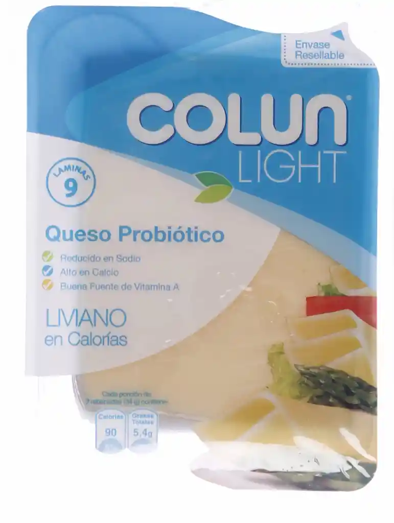 Colun Light Queso Con Probioticos Laminado