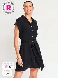 Marquis Vestido Eton e Negro M S25