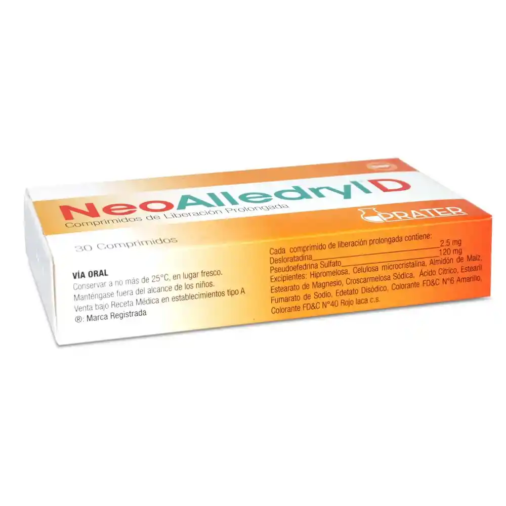 Neo Alledryl D X 30 Comprimidos Bicapa