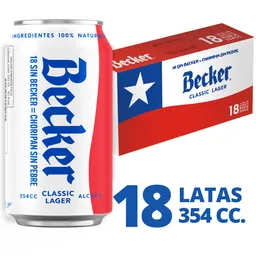 Becker Cerveza Rubia Tipo Lager