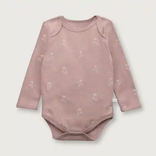 Body de Bebé Color Uva Niña Morado Talla 6M Opaline