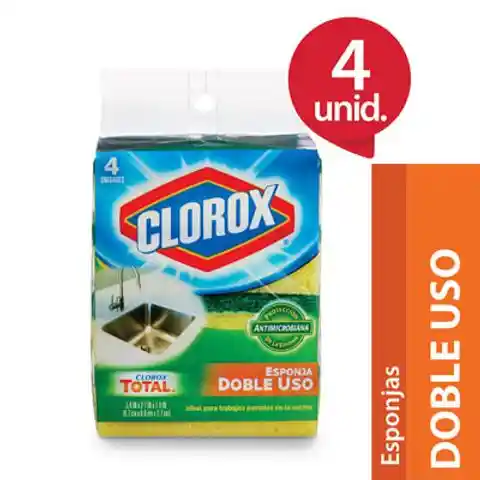 Clorox Esponja Doble Uso Antimicrobiana